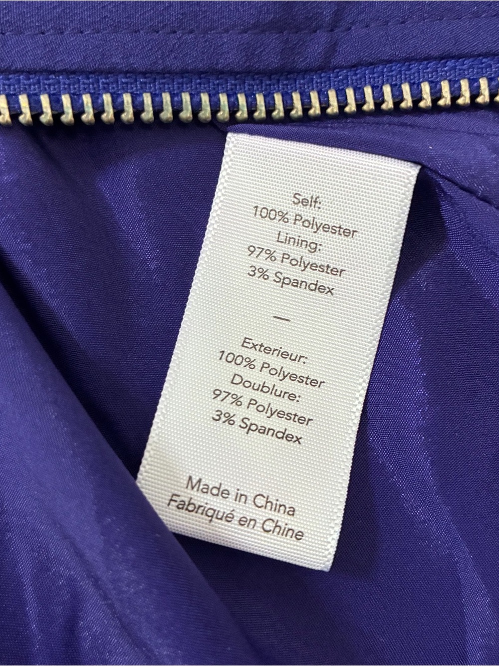 LIKELY Blue Violet Bomber Jacket - Picture 4 of 7